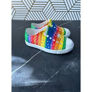 Native Girls Colorful Rainbow Shoes | Size 5